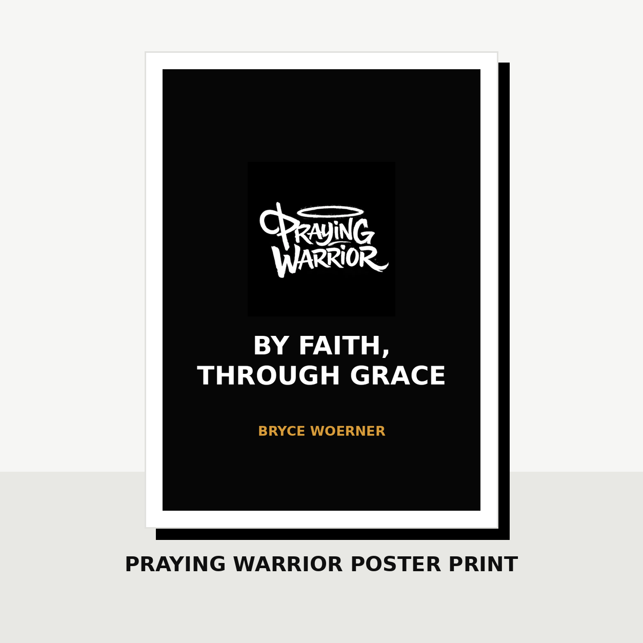 Praying Warrior Poster